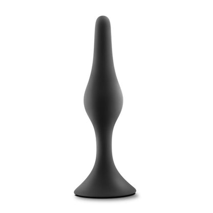 Anal Adventures Platinum Silicone Beginner Anal Plug – Medium – Black