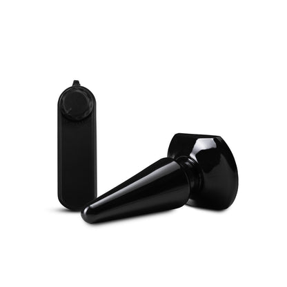 Anal Adventures Basic Vibrating Anal Pleaser – Black – Beginner Anal Toy