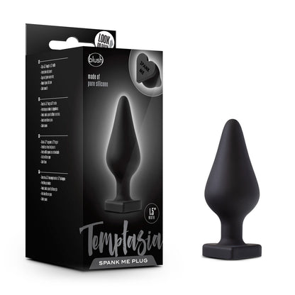 Temptasia Spank Me Butt Plug - Black