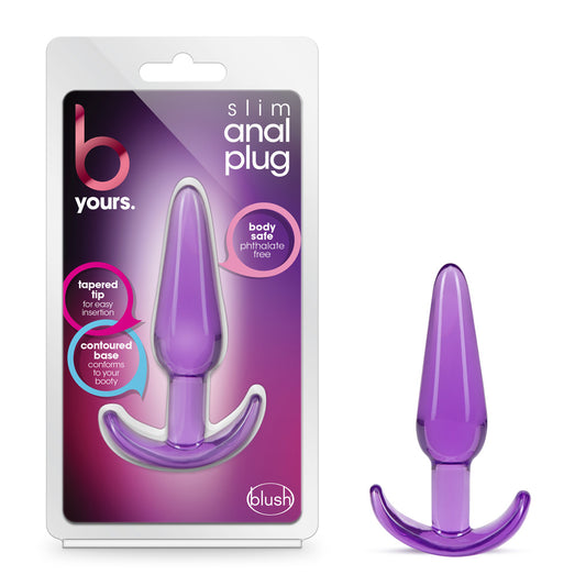 B Yours Slim Purple Anal Plug - Purple Butt Plug by B Yours
