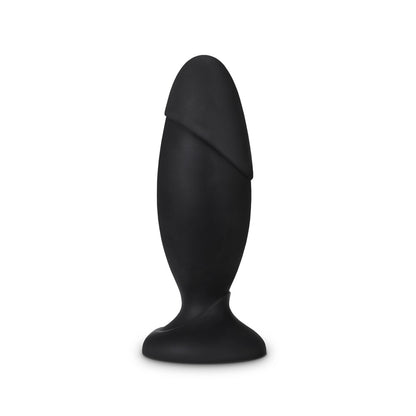 Anal Adventures Platinum Silicone Rocket Butt Plug – Black