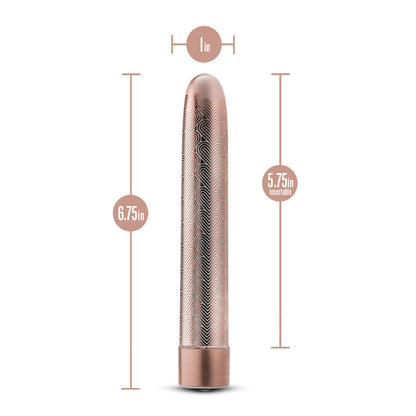 The Collection Lattice 7" Rechargeable Vibe Rose Gold