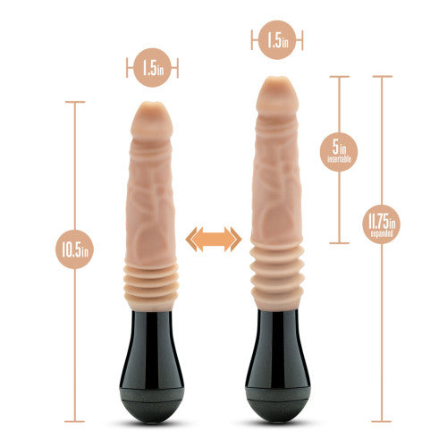 Dr. Skin Silicone Dr. Knight – Thrusting, Gyrating & Vibrating Realistic Dildo