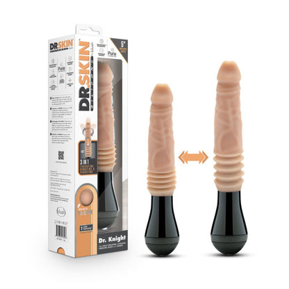 Dr. Skin Silicone Dr. Knight – Thrusting, Gyrating & Vibrating Realistic Dildo