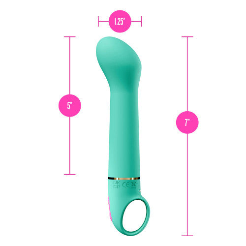 Aria Flirty AF 2.0 – Teal Rechargeable Vibrator with Multiple Speeds and Smooth Silicone Texture