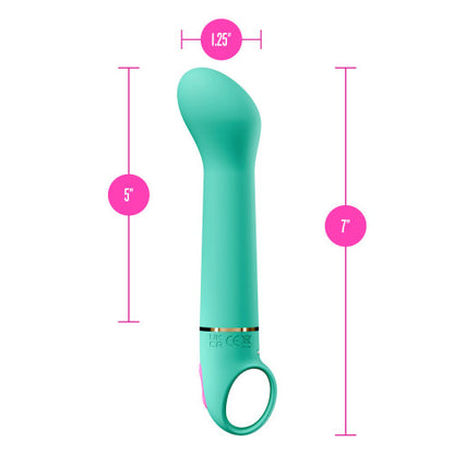 Aria Flirty AF 2.0 – Teal Rechargeable Vibrator with Multiple Speeds and Smooth Silicone Texture