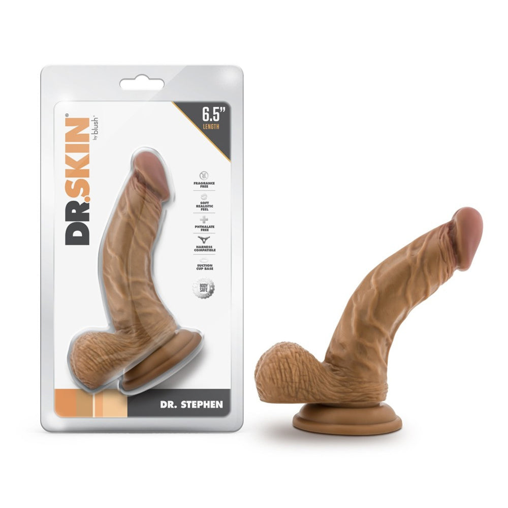 Dr. Skin Dr. Stephen 6.5" Dildo With Balls Tan