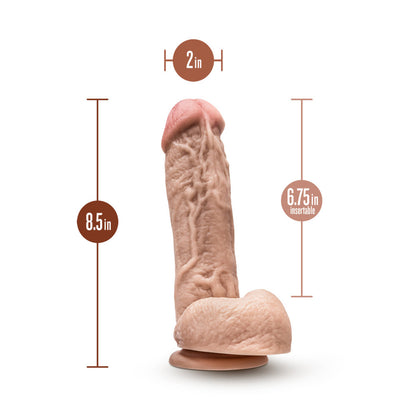 Dr. Skin Mr. D 8.5" Dildo With Balls Beige
