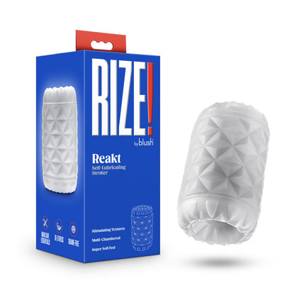 Rize Reakt Self-Lubricating Stroker - White Male Masturbation Sleeve