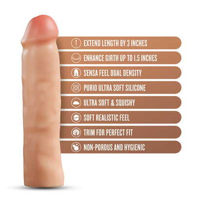 Performance Plus 3" Silicone Penis Xtender Beige