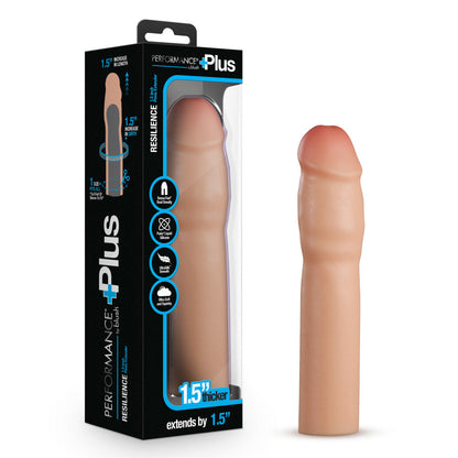 Performance Plus 1.5" Silicone Penis Extender – Enhancer Sleeve for Increased Length & Pleasure