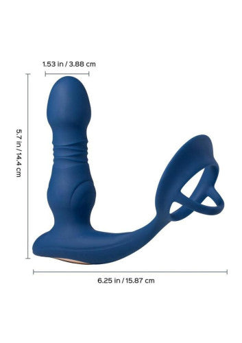 Cyrus App-Control Thrusting Rechargeable Prostate Massager with Cock Ring