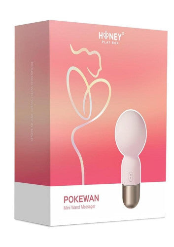 Pokewan Pocket Mini Vibrating Silicone Rechargeable Wand Massager