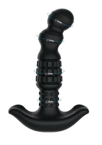 Pineapple Man Rolling Bead Vibrating Silicone Prostate Massager