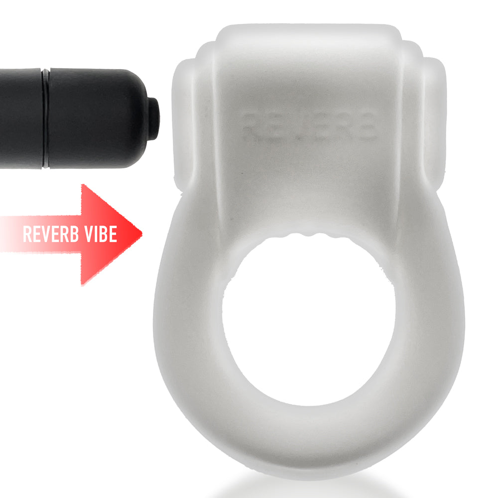 Revring Ring White Ice with Black Vibe – Vibrating Cock Ring for Men