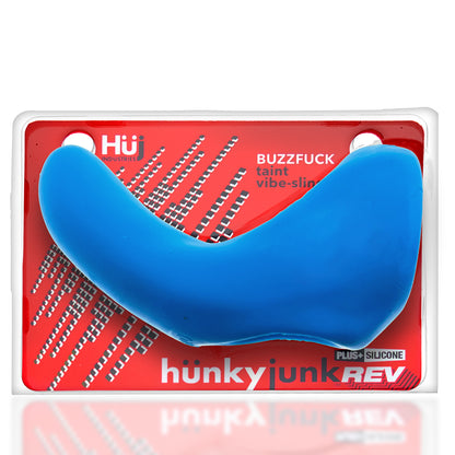 Buzzfuck Sling with Taint Vibe Teal Ice - Sex Toy for Adults