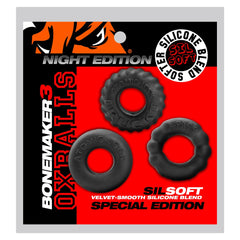 Bonemaker 3-Pack Cockring Kit Night Edition