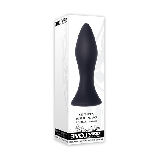 Mighty Mini Black Vibrating Anal Plug - Compact Portable Sex Toy