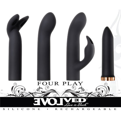 Four Play Black/Rose Gold