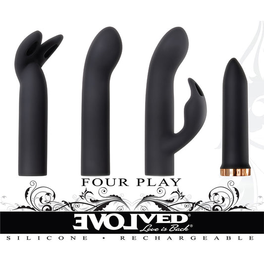 Four Play Black/Rose Gold