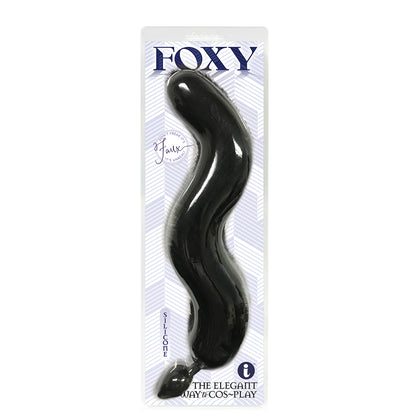 Black Silicone Fox Tail Butt Plug – Foxy Anal Toy