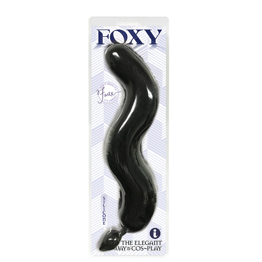Black Silicone Fox Tail Butt Plug – Foxy Anal Toy