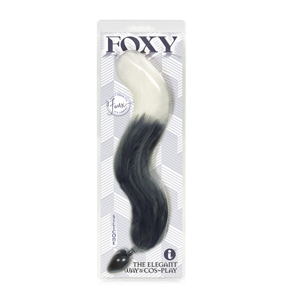 Silicone Fox Tail Butt Plug - Silver Anal Sex Toy