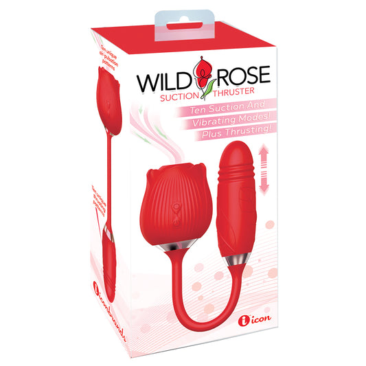 Rechargeable Silicone Suction Vibrator – Wild Rose Thruster