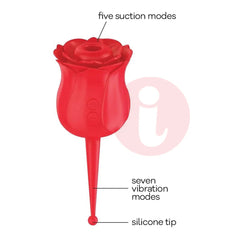 Wild Rose Le Point Rechargeable Silicone Suction Vibrator