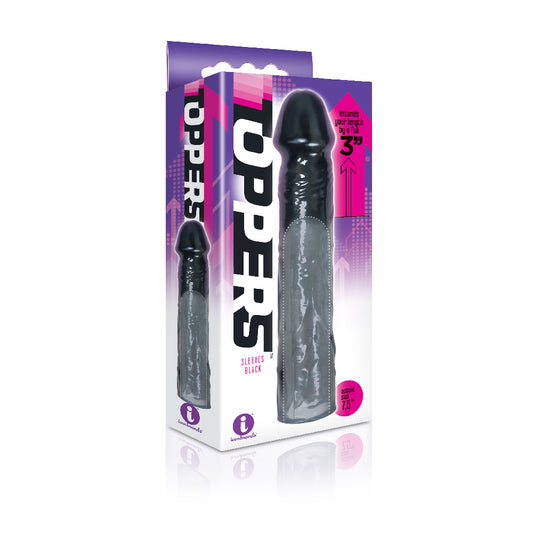 9's Toppers Black Extender Sleeve - Durable Sleeve Extension