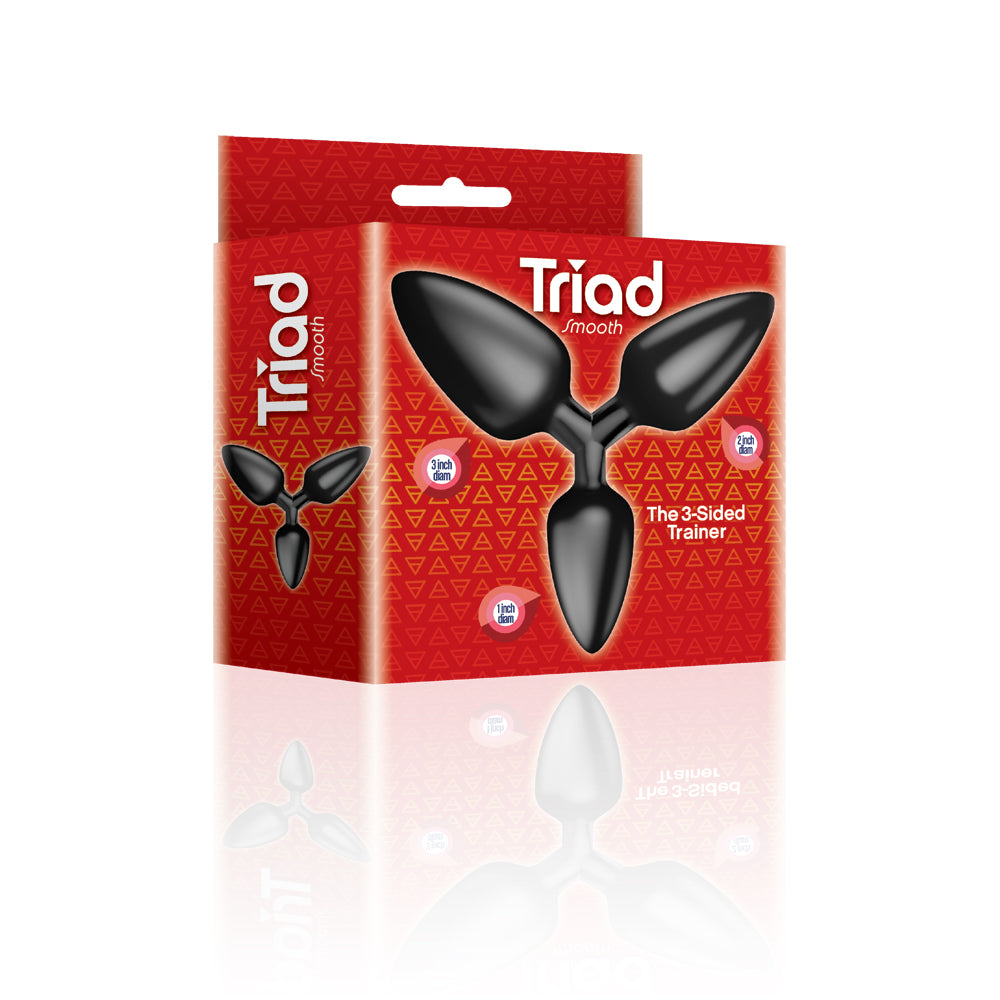9's Triad 3-Way Butt Plug - Smooth Anal Toy
