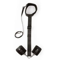 Sei Mio Neck Firmly In Check Restraint Kit – Adjustable BDSM Collar and Restraints for Sensory Play