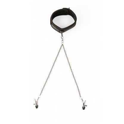Sei Mio Twin Tweaks Collar & Clamps – Adjustable BDSM Set for Nipple and Body Play