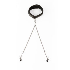 Sei Mio Twin Tweaks Collar & Clamps – Adjustable BDSM Set for Nipple and Body Play
