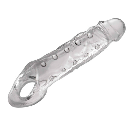 Size Matters Ample Penis Sleeve – Clear Sheath Enhancer for Enhanced Stimulation