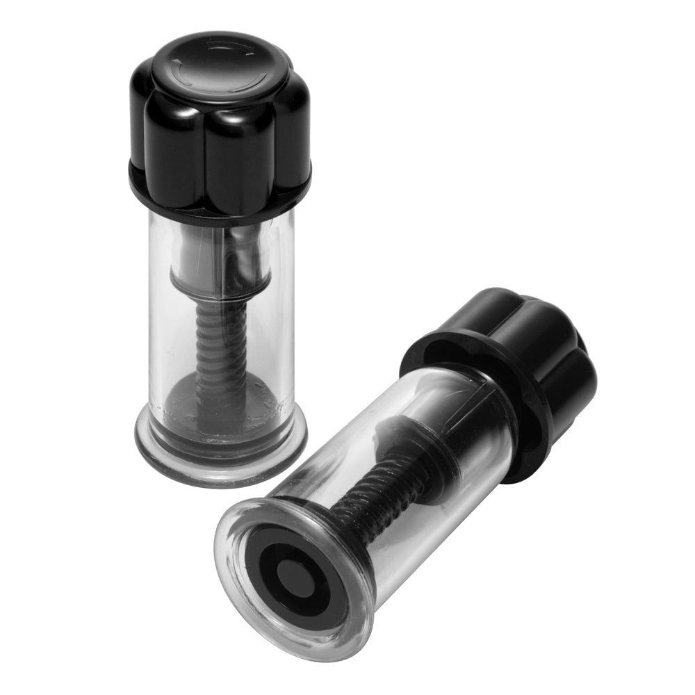 Masters Series Black Max Twist Nipple Suction Suckers - Powerful Nipple Stimulators
