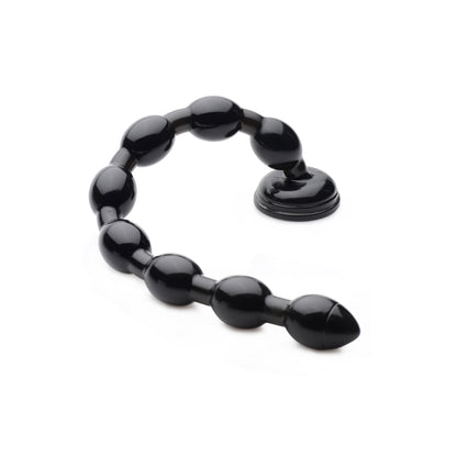 19-Inch Beaded Anal Beads — Flexible Silicone, Waterproof, Phthalate-Free