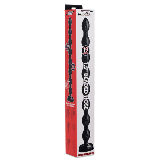 19-Inch Beaded Anal Beads — Flexible Silicone, Waterproof, Phthalate-Free
