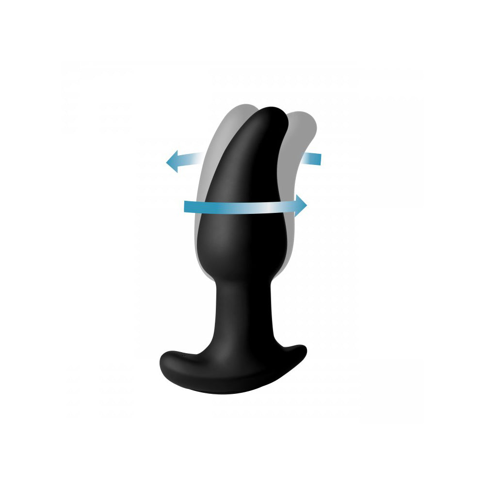 Rimmers Gyro-M 10X Curved Rimming Plug with Remote Control - Remote-Controlled Anal Plug