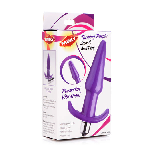 Frisky Purple Smooth Anal Plug – Comfortable Butt Plug for Anal Pleasure