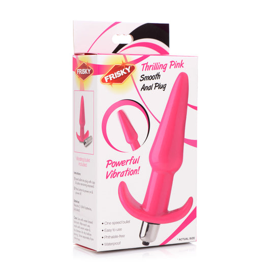 Pink Smooth Anal Plug – Frisky Thrilling Butt Plug for Adults