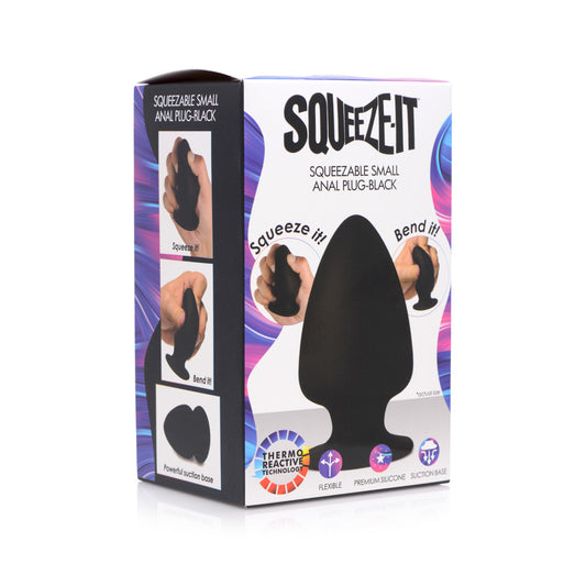 Squeeze-It Small Silicone Anal Plug – Squeezable, Body-Safe Anal Toy
