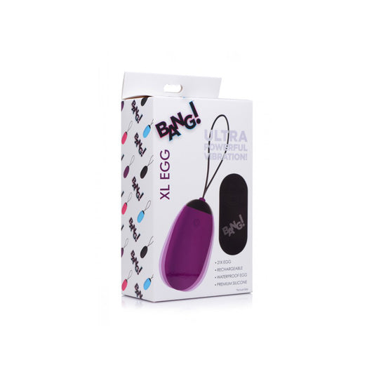 Bang! XL Vibrating Egg Purple