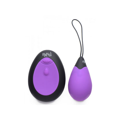 Bang! 10X Vibrating Silicone Egg With Remote Control Purple