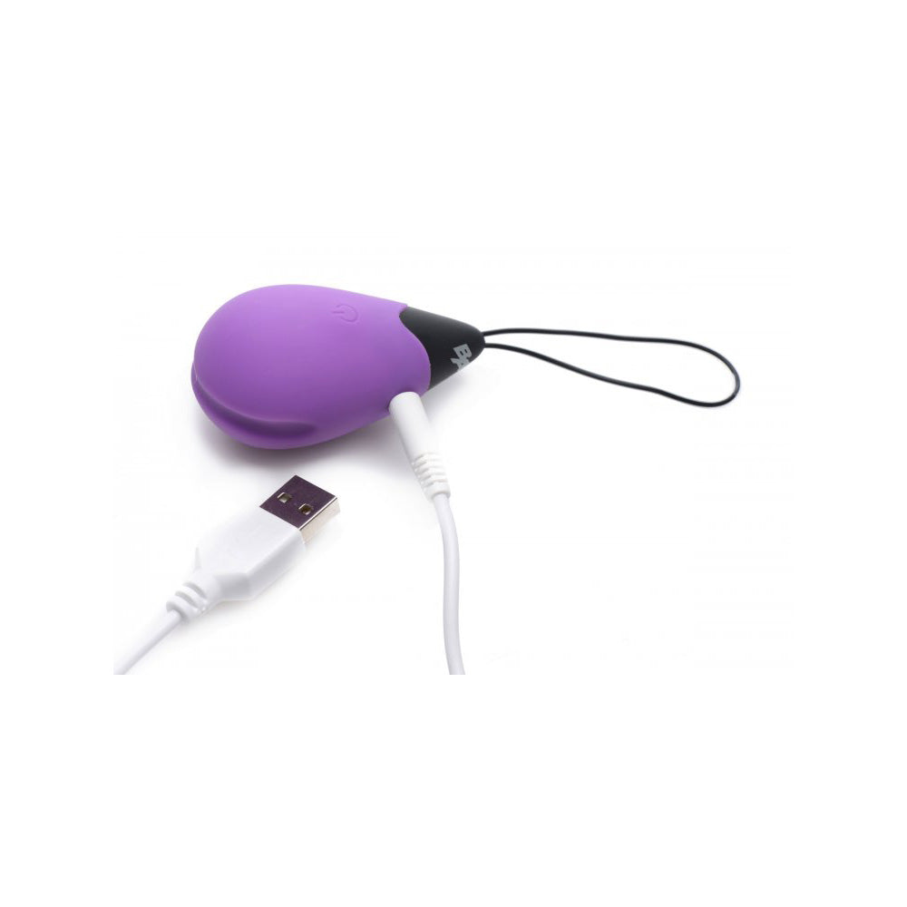 Bang! 10X Vibrating Silicone Egg With Remote Control Purple