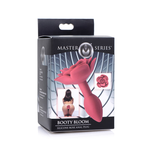 Master Series Booty Bloom Silicone Rose Anal Plug – Rose-Shaped Silicone Butt Plug for Anal Play