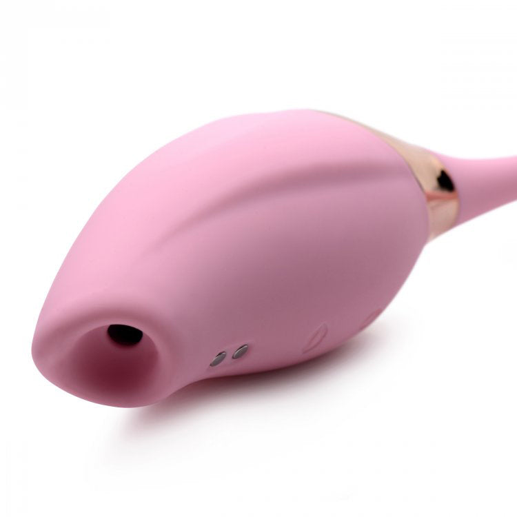 Inmi Shegasm 8X Tandem Plus Silicone Suction Clitoral Stimulator And Egg