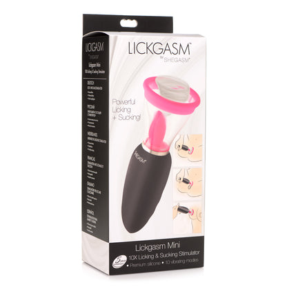 Lickgasm Mini 10x Silicone Licking and Suction Stimulator – Compact Oral Stimulation Device