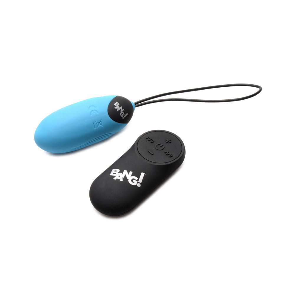 Bang! 28X Grooved Silicone Egg  Blue