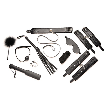 Master Series Hook Up 10 Piece Plush Bondage Set